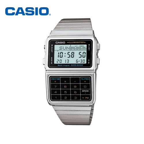 [카시오시계 CASIO] DBC-611-1DF (DBC-611-1) / 데이터뱅크 계산기시계 남성 메탈시계 46x32mm 타임메카