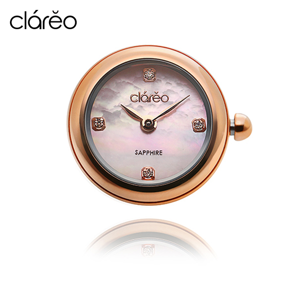 [공식수입정품] 클라레오 CL2802RG 룬 블랑쉬 라운드 참 시계 여성 시계 타임메카