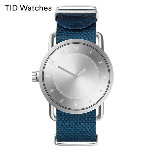 [공식수입정품] TID WATCHES 10220223 No.1 Steel / Blue Nylon Wristband (36) 여성 나토시계 트랜드메카