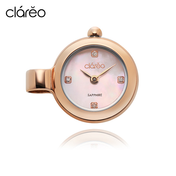 [공식수입정품] 클라레오 CL1802RG 룬 블랑쉬 플랫 참 시계 여성 시계 트랜드메카