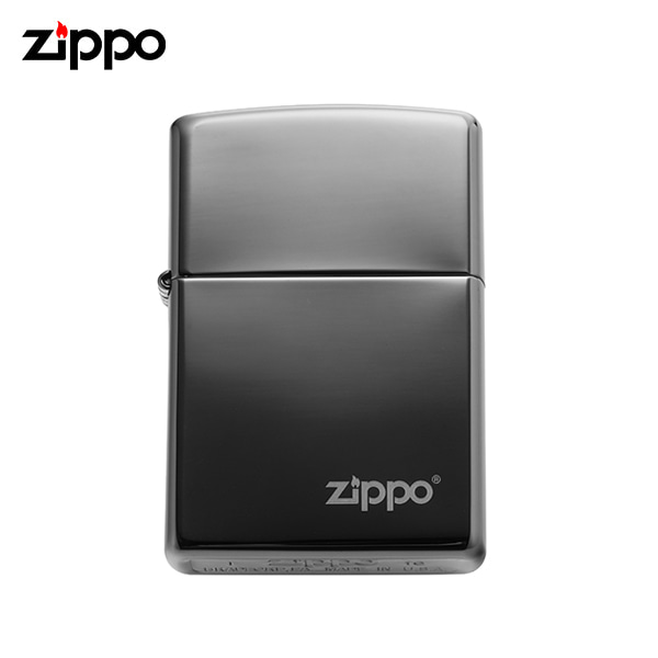 [지포 ZIPPO] ZP150ZL (150ZL) / 지포 로고 블랙 아이스 w/Zippo Logo Black Ice 라이터 타임메카